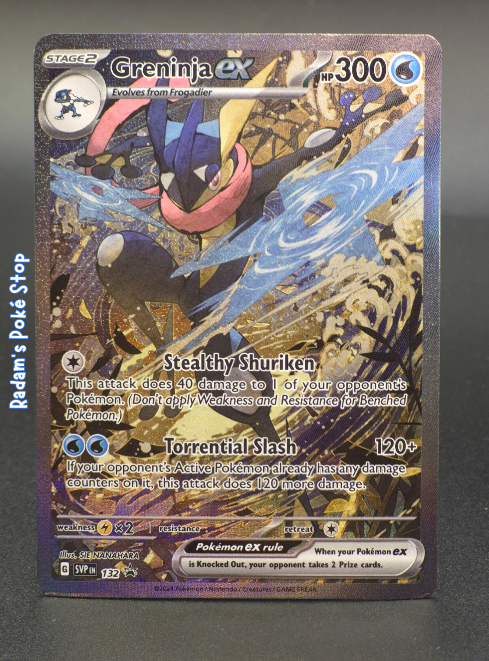 Greninja ex SVP132, Shrouded Fable SIR Promo presented by Pokémon